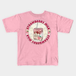 Vintage Strawberry Milk Kids T-Shirt